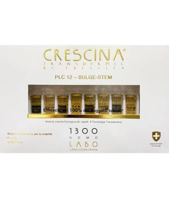 Crescina PLC12 BULGE STEM Ri-Crescita  500 Uomo (14+14+12 Fiale)